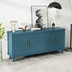 4-Door Storage Cabinet with Adjustable Shelves – 70 Inch Wide