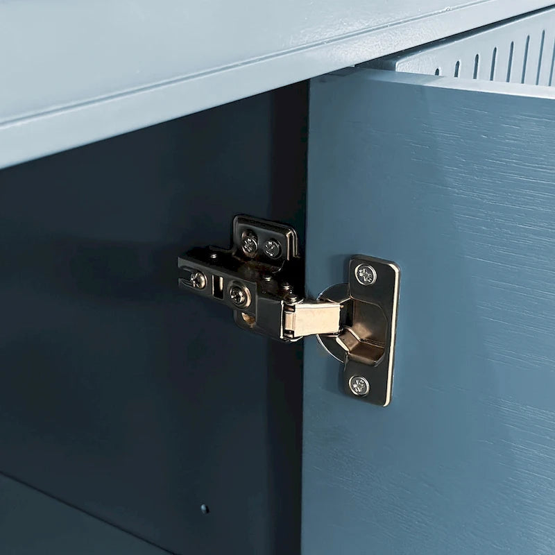 4-Door Storage Cabinet with Adjustable Shelves – 70 Inch Wide
