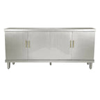 4-Door Storage Cabinet with Adjustable Shelves – 70 Inch Wide