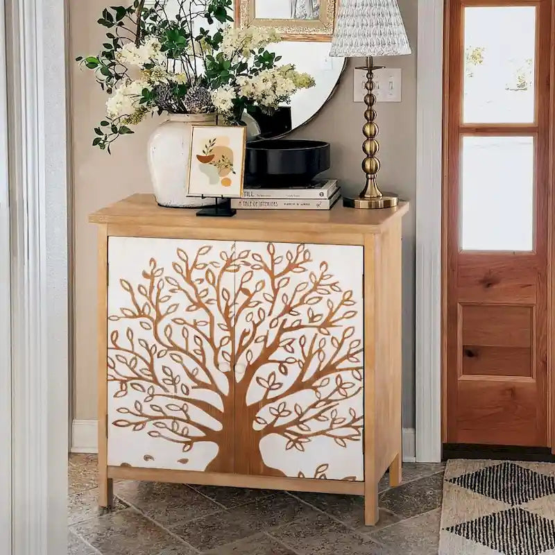 2-Door Wood Storage Cabinet
