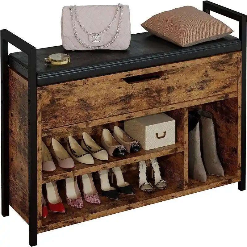Shoe Storage Bench 35.4" W x 11.8" D x 24.4" H