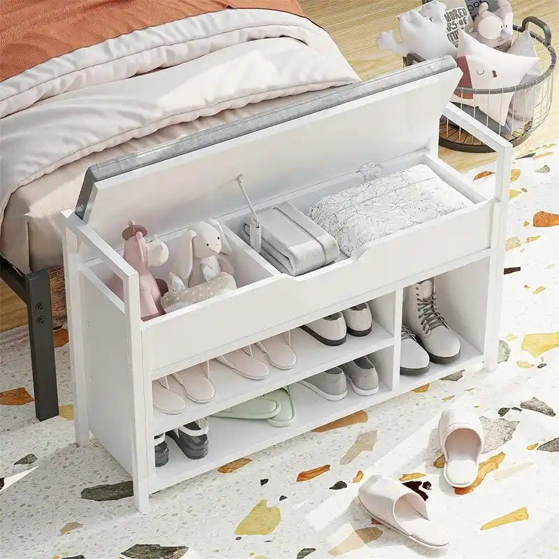 Shoe Storage Bench 35.4" W x 11.8" D x 24.4" H