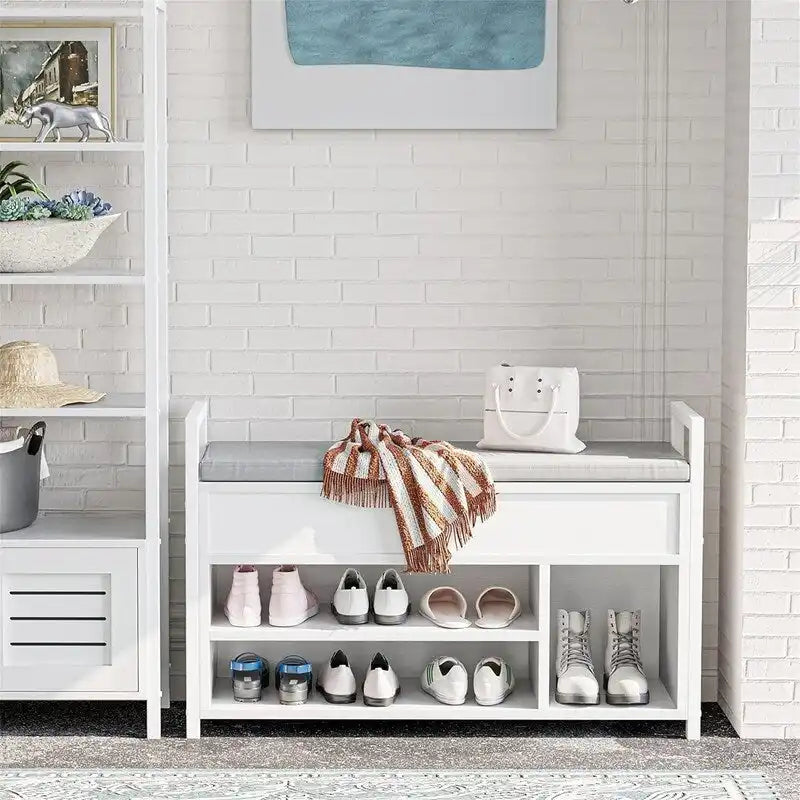 Shoe Storage Bench 35.4" W x 11.8" D x 24.4" H