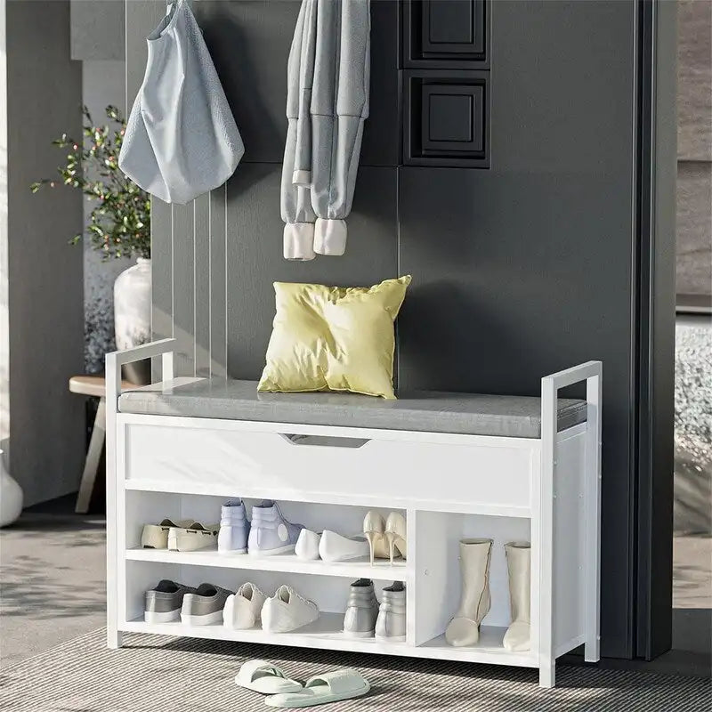 Shoe Storage Bench 35.4" W x 11.8" D x 24.4" H