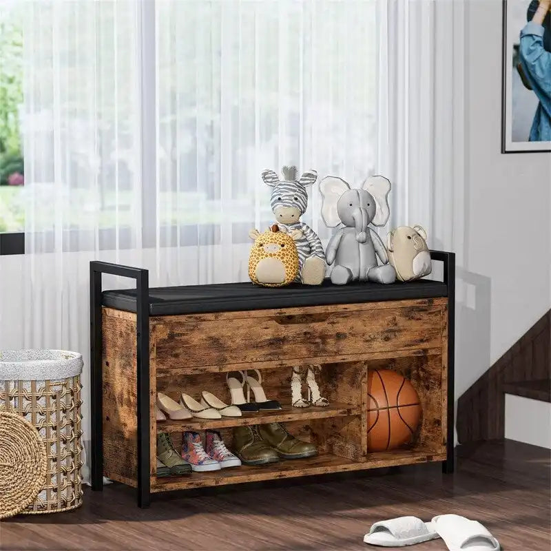 Shoe Storage Bench 35.4" W x 11.8" D x 24.4" H