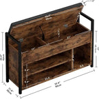 Shoe Storage Bench 35.4" W x 11.8" D x 24.4" H