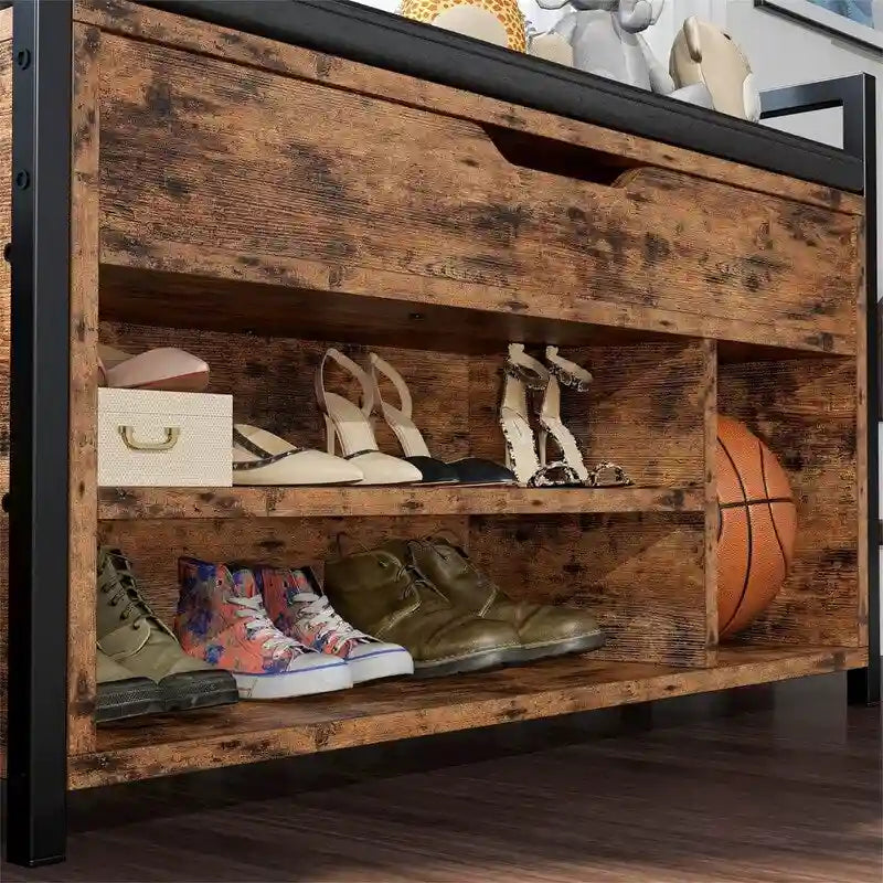 Shoe Storage Bench 35.4" W x 11.8" D x 24.4" H