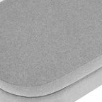Oval Storage Bench with Wood Legs
