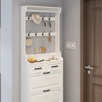 Shoe Cabinet with 3 Flip-Down Doors and 2 Drawers