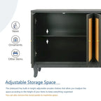 Rattan Sideboard Cabinet with 4 Doors