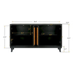 Rattan Sideboard Cabinet with 4 Doors