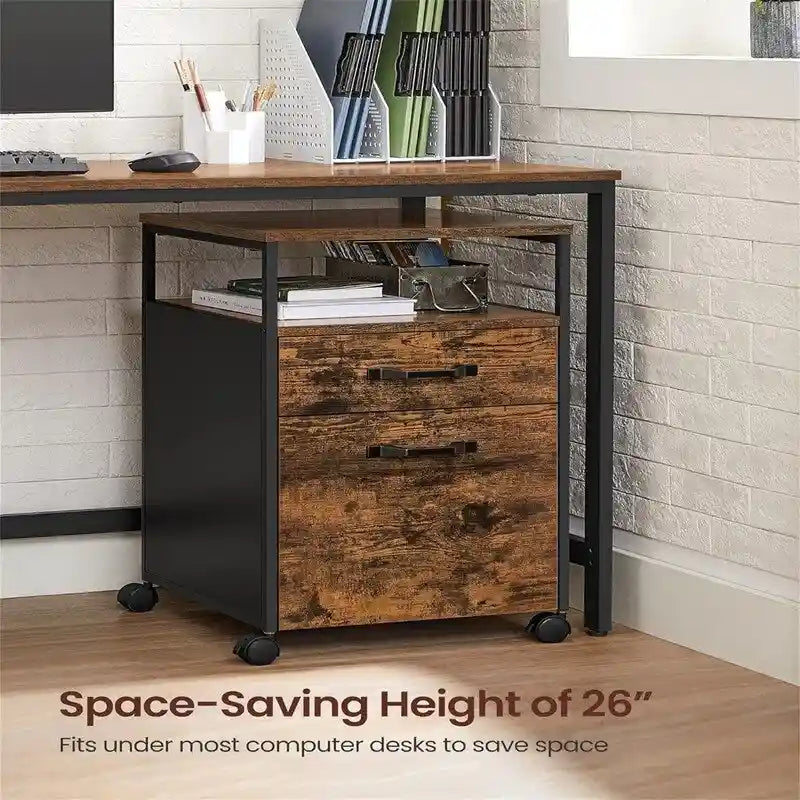 Mobile Filing Cabinet with Wheels