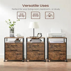 Mobile Filing Cabinet with Wheels
