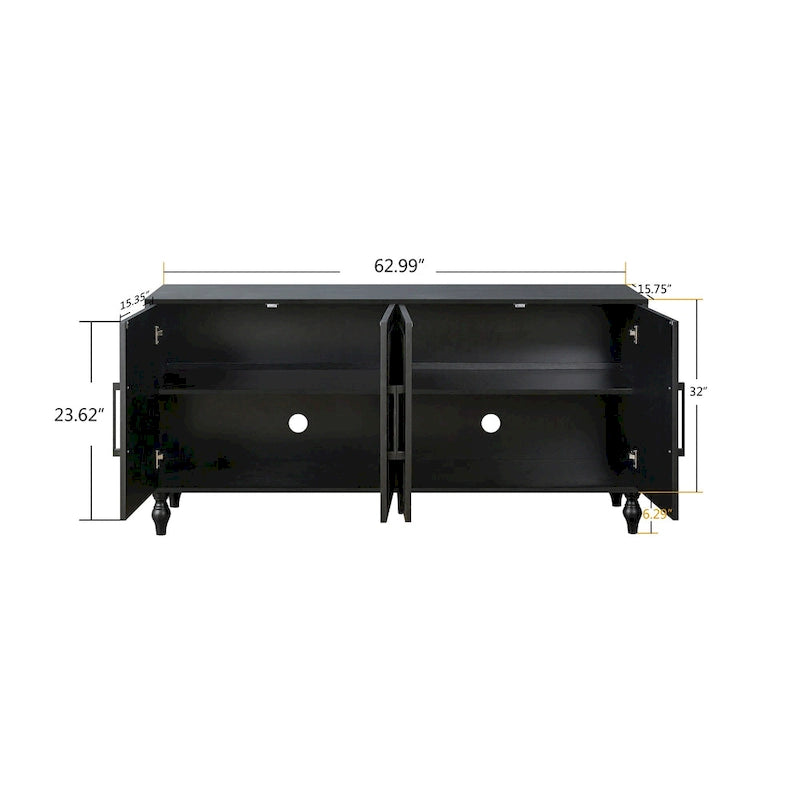 Großer Aufbewahrungsschrank mit geschnitzter Tür