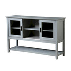 55-Inch Sideboard Buffet Cabinet with Tempered Glass Doors