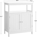 Bathroom Floor Storage Cabinet with Adjustable Shelf