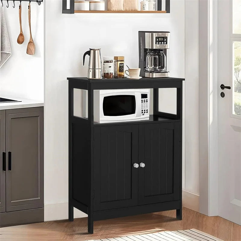 Bathroom Floor Storage Cabinet with Adjustable Shelf