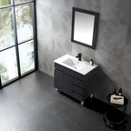 32-Inch Bathroom Vanity Cabinet with Ceramic Sink