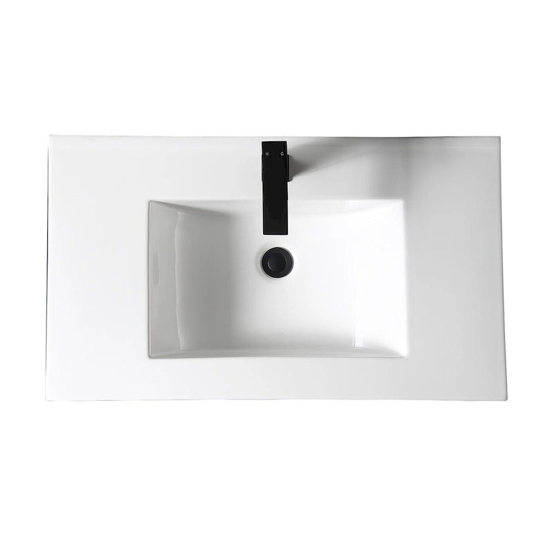 32-Inch Bathroom Vanity Cabinet with Ceramic Sink