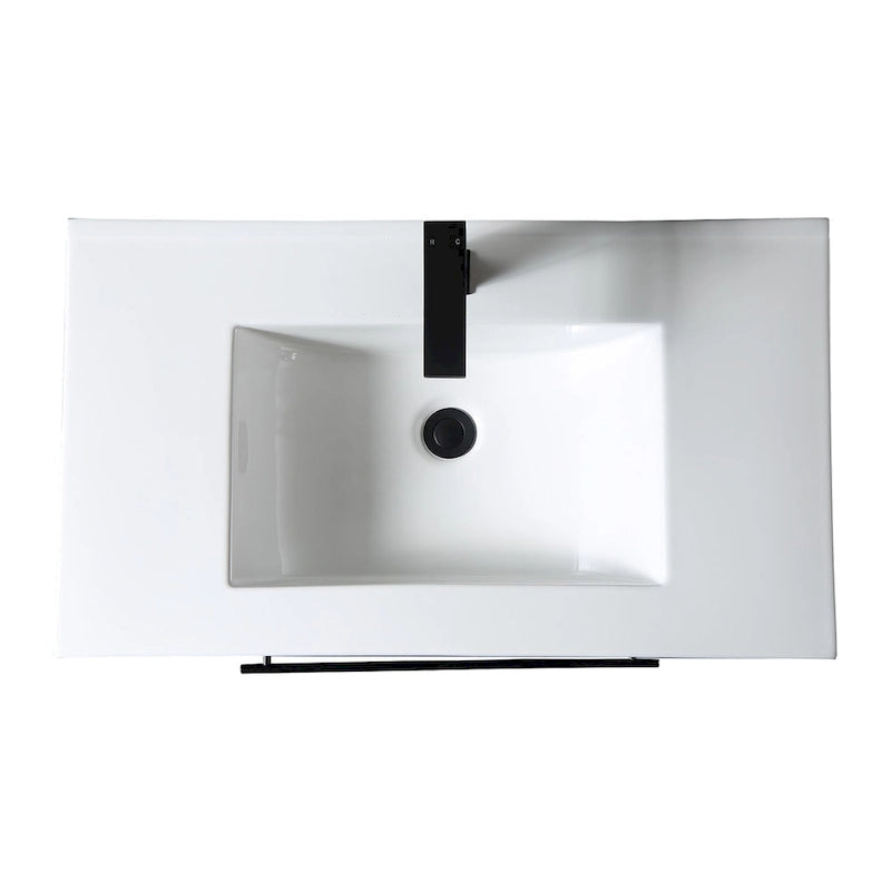 32-Inch Bathroom Vanity Cabinet with Ceramic Sink