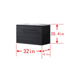 32-Inch Bathroom Vanity Cabinet with Ceramic Sink