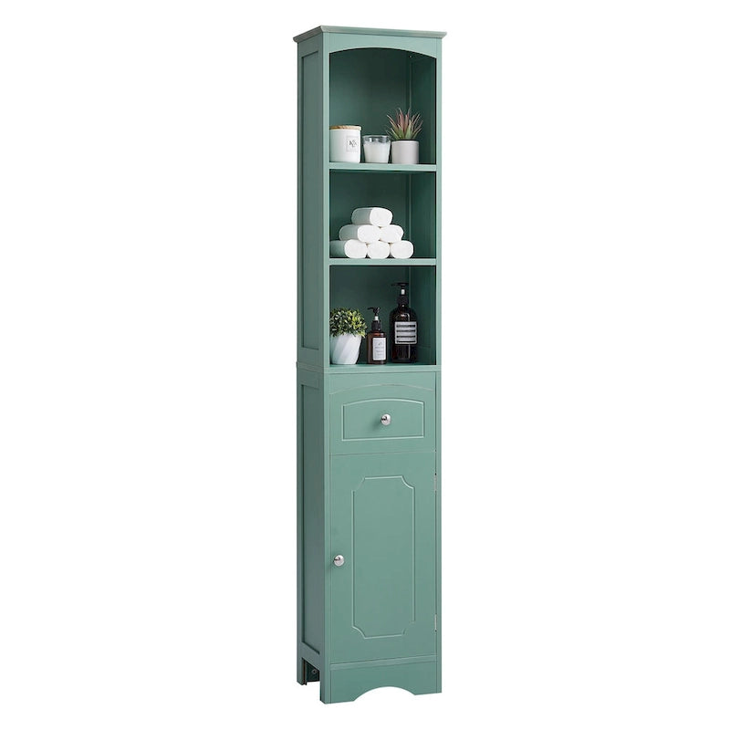Hoher Badezimmerschrank mit Schublade und verstellbarem Einlegeboden