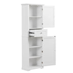 Freestanding Bathroom Storage Cabinet with Drawer and Adjustable Shelf