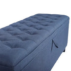 Storage Ottoman Bench with Flip-Top Lid and Inner Storage