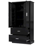 Tall Bathroom Storage Cabinet with Two Doors and Drawers