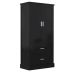 Tall Bathroom Storage Cabinet with Two Doors and Drawers