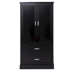 Tall Bathroom Storage Cabinet with Two Doors and Drawers